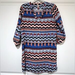 No Boundaries Multicolor Pattern dress missing belt